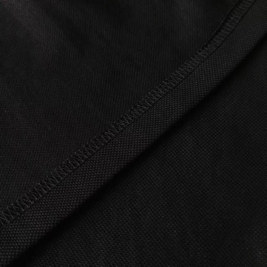 Burberry Men's Short Sleeve T-Shirt Black Check Collar