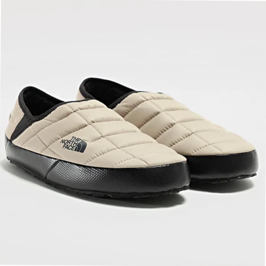 The North Face Thermopool Traction V Slip-On Shoe, Beige and Black