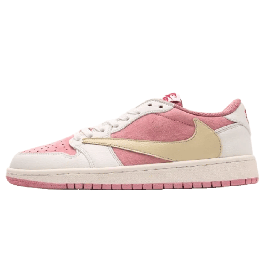 Nike Air Jordan 1 Low x Travis Scott Pink White Shoes
