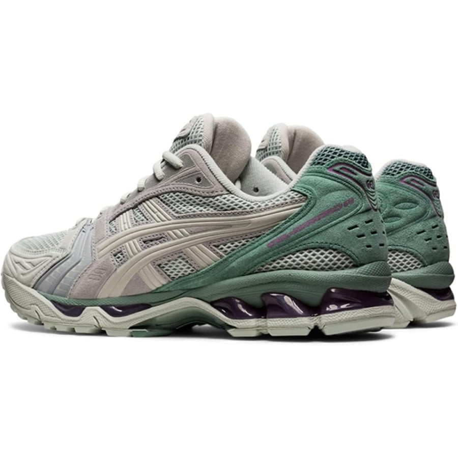 Asics Gil Kayano 14 shoes, grass green and grey