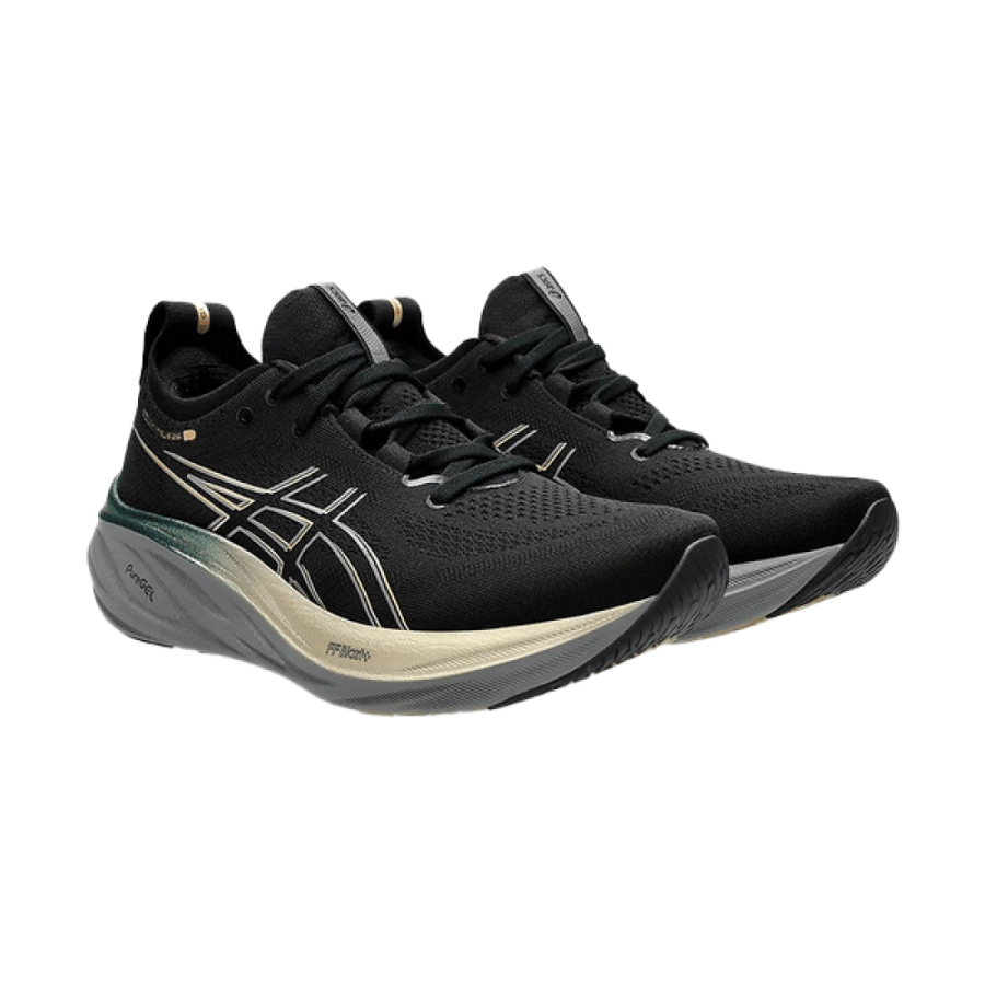 Esqs Gel Nimbus 26 Platinum Black Shoes