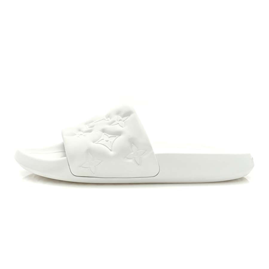 LV Waterfront Unisex White Rubber Sole Slipper