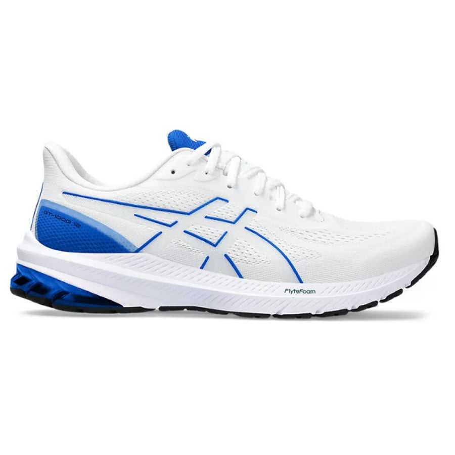 شوز رجالي asics GT-1000 12 لون أبيض وأزرق للجري