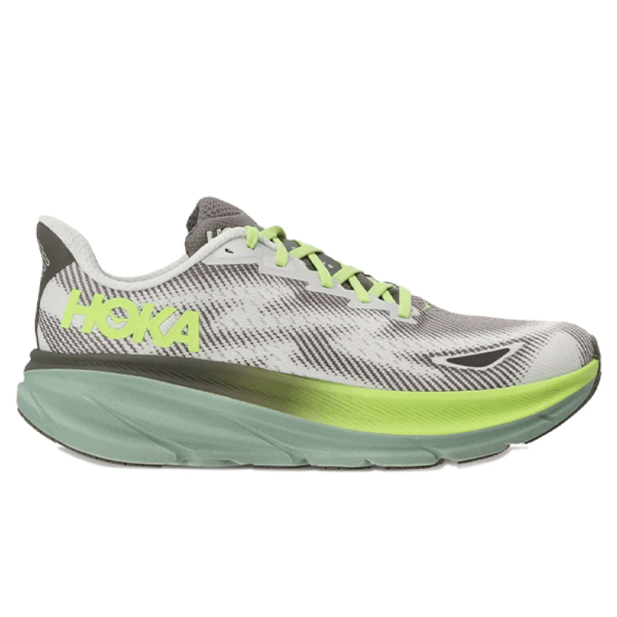 حذاء HOKA ONE ONE Clifton 9 أخضر ورمادي جردينت