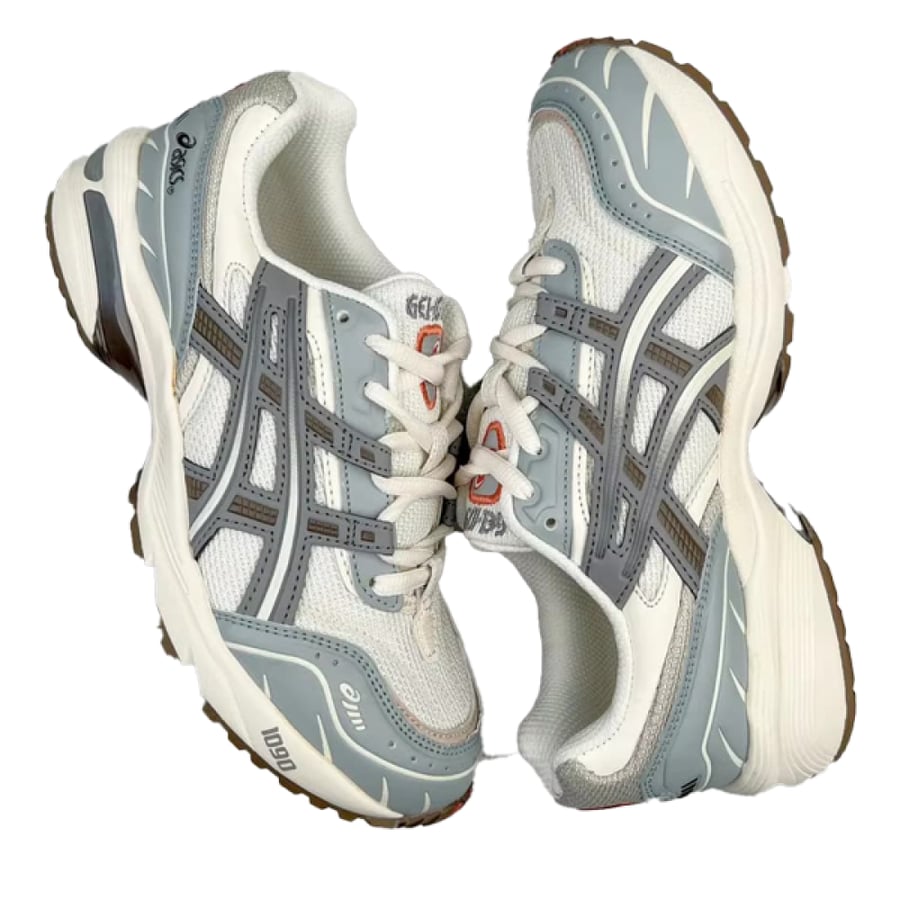 حذاء جري Asics جل 1090 v2 رياضي رمادي وبني للجنسين