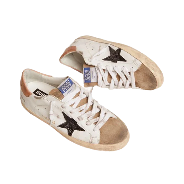 Golden Goose Superstar Women's White and Beige Stylish Sports Sneaker