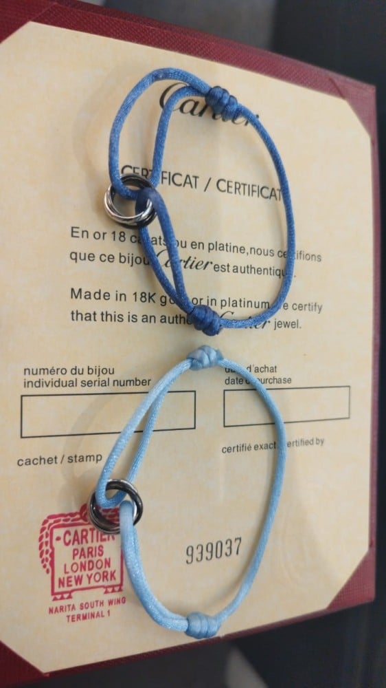 Cartier Light Blue Thread Bracelet