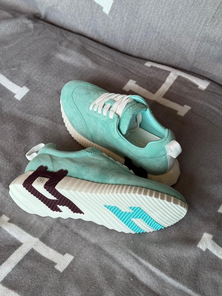 Hermes Women's Aqua Sport Sneakers Super Master Quality