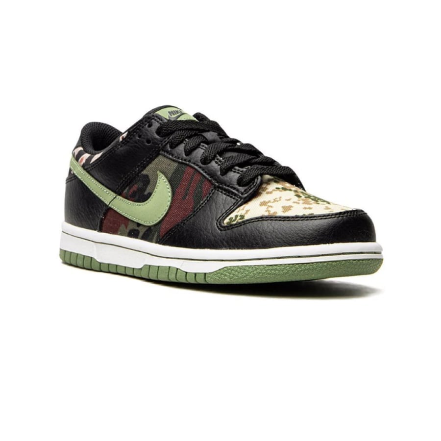 nike dunk low 'black multi camo'