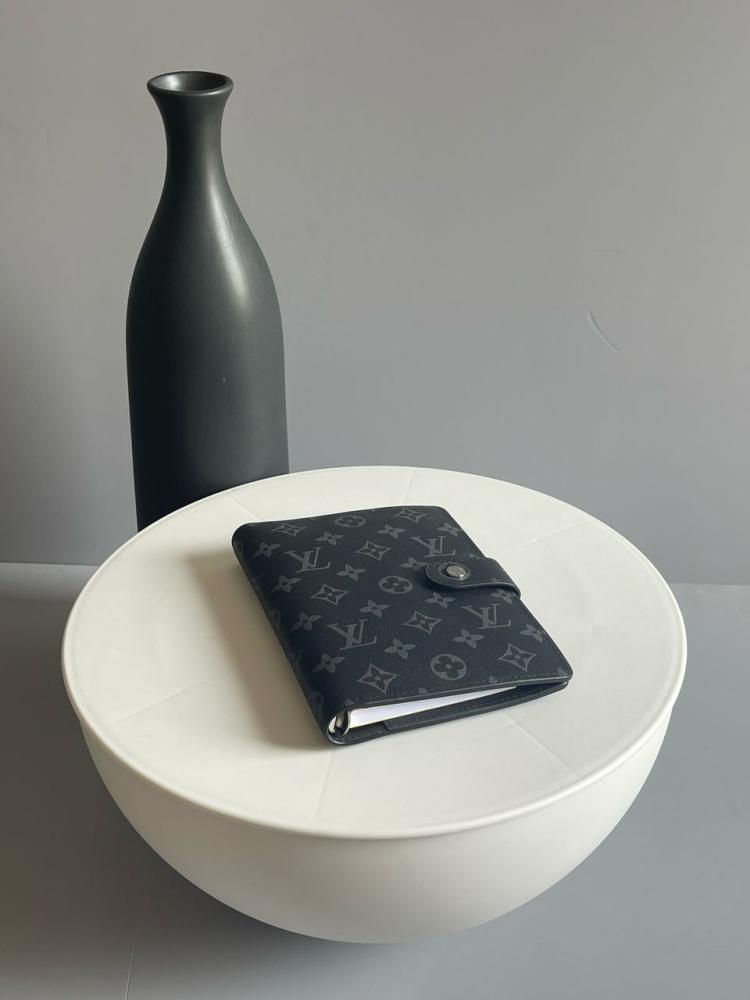 Louis Vuitton Monogram Grey Leather Wallet and Diary