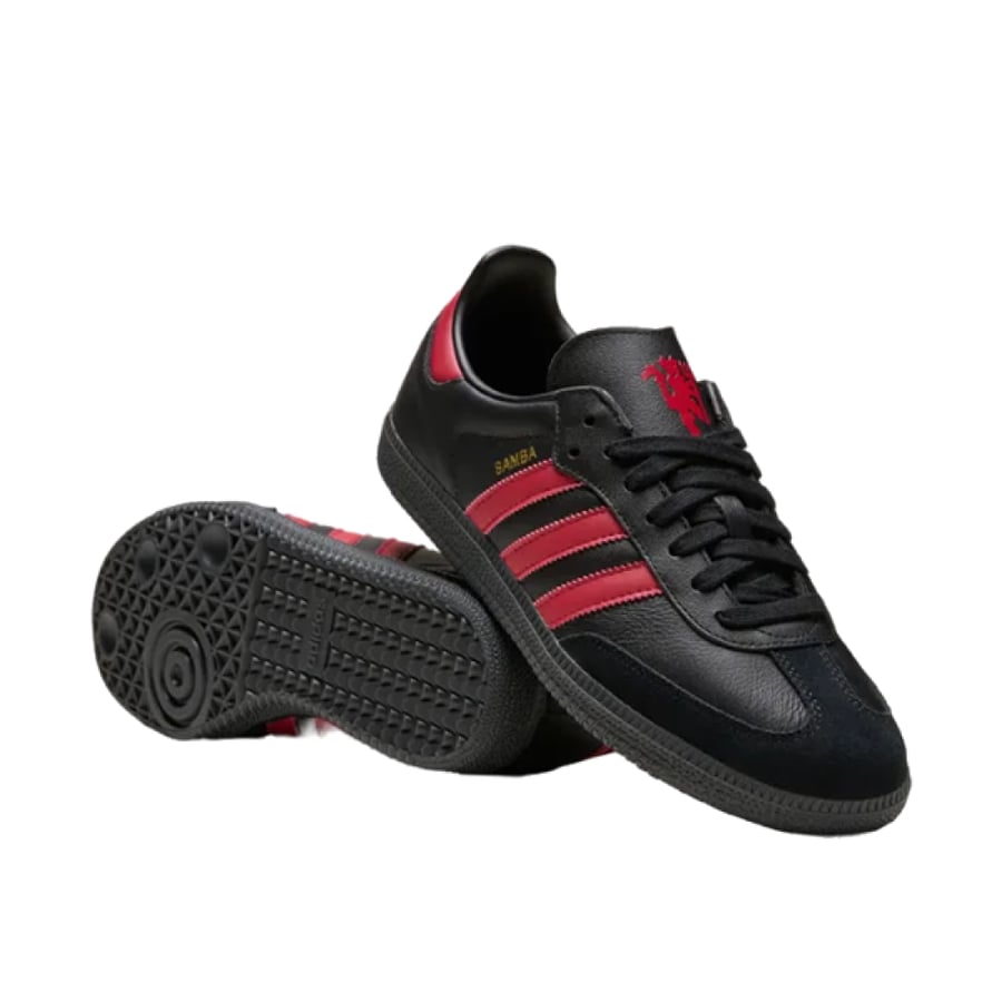 Adidas Samba Liverpool Boots Black and Red
