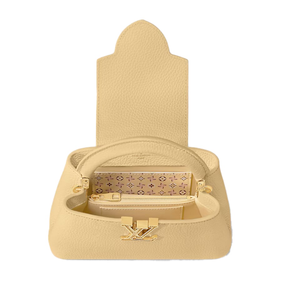 Louis Vuitton Capucine Mini Bag 21cm Beige Gold