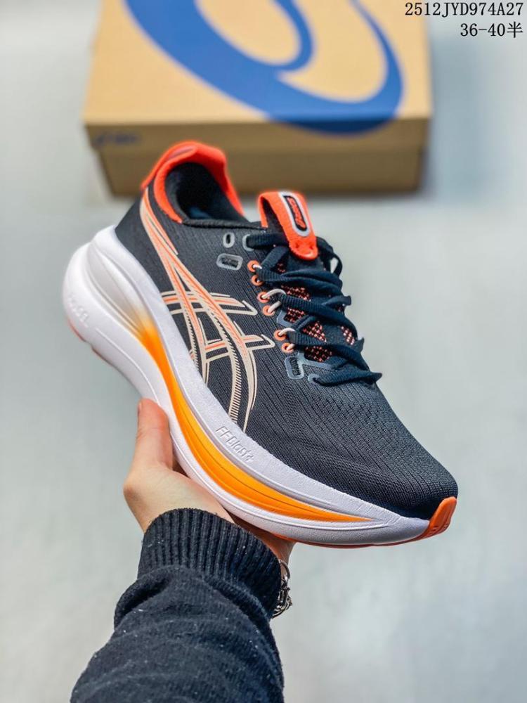 ASICS GEL NIMPS 28 Women's Shoes, Black/Orange