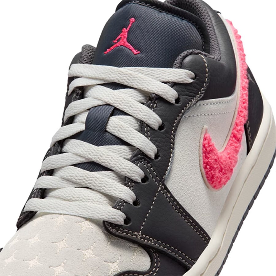 Nike Air Jordan 1 Low Light Graphite Black, White and Red