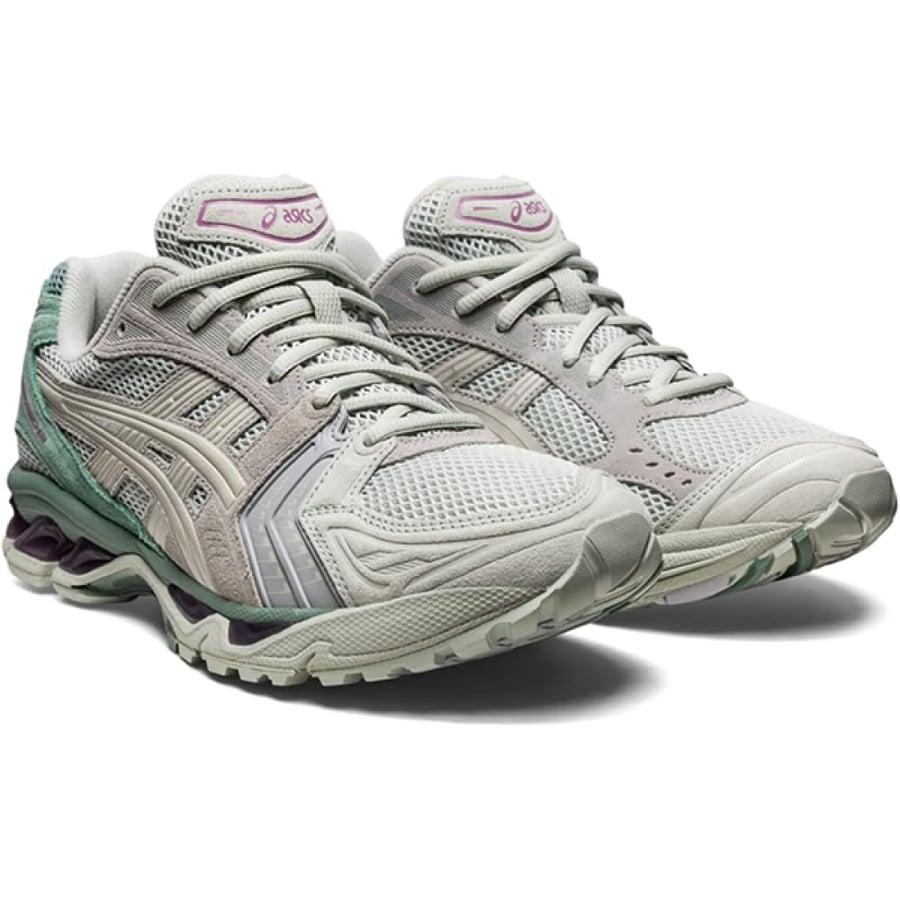 Asics Gil Kayano 14 shoes, grass green and grey