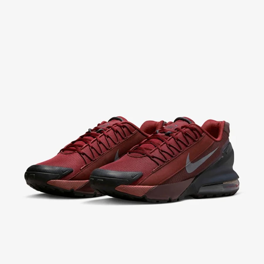 Nike Air Max Pulse Canvas Shoes in Burgundy Red and Black