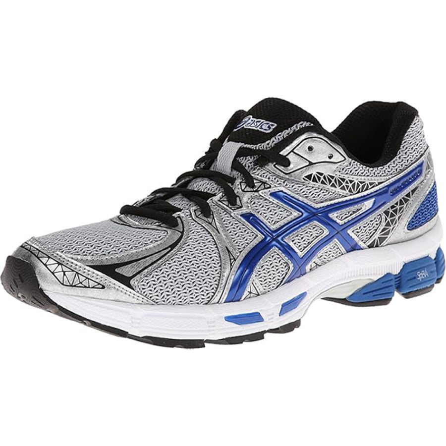 ESKIES Gel-Exalt 2 Unisex Shoe Metallic Silver Blue Stripes