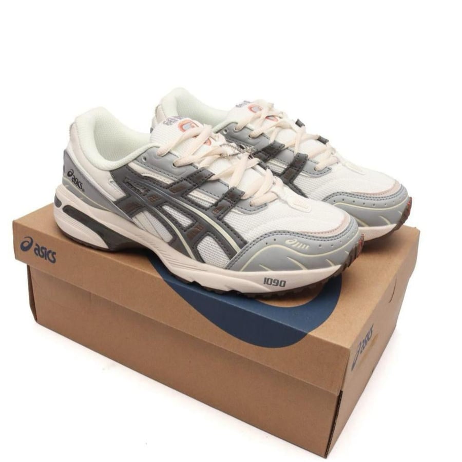 حذاء جري Asics جل 1090 v2 رياضي رمادي وبني للجنسين