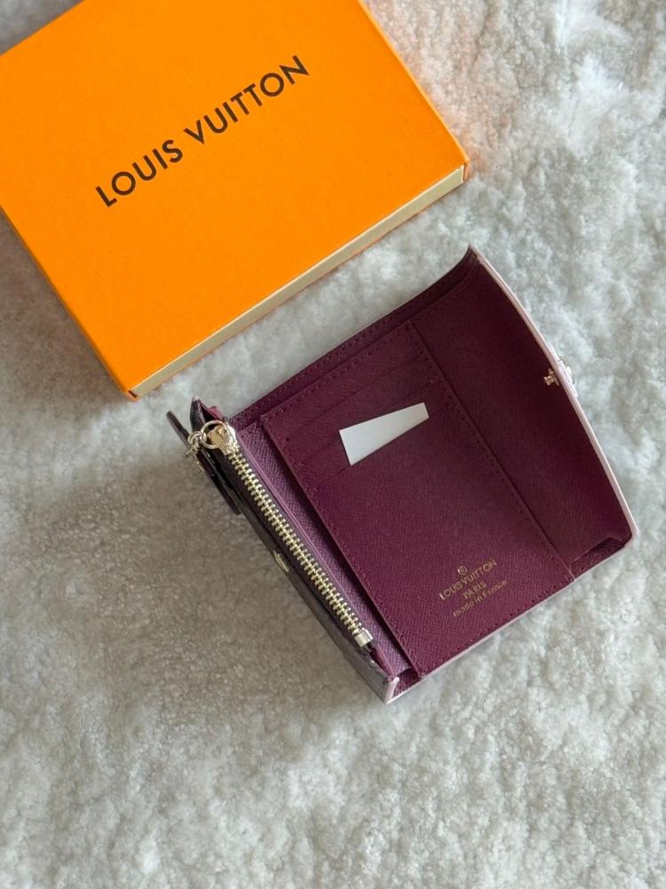محفظة LV بشكل ظرف فيكتورين مونوغرام بني بورتكليه خمري