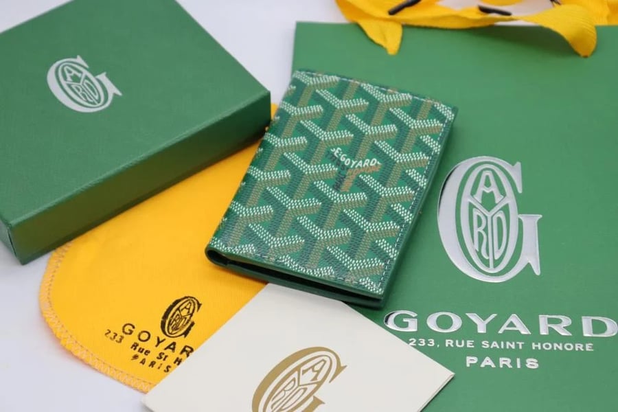 Goyard Men's Wallet Small Pocket Wallet Green