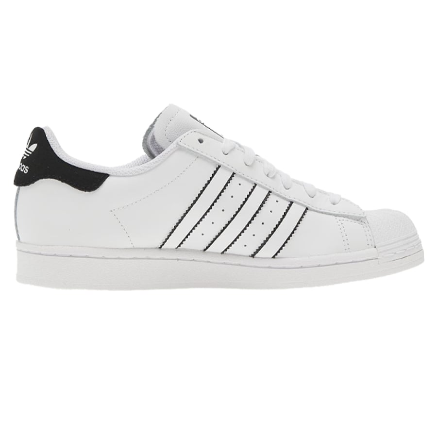 Adidas Superstar Walking Shoes White with Black Stripes Unisex