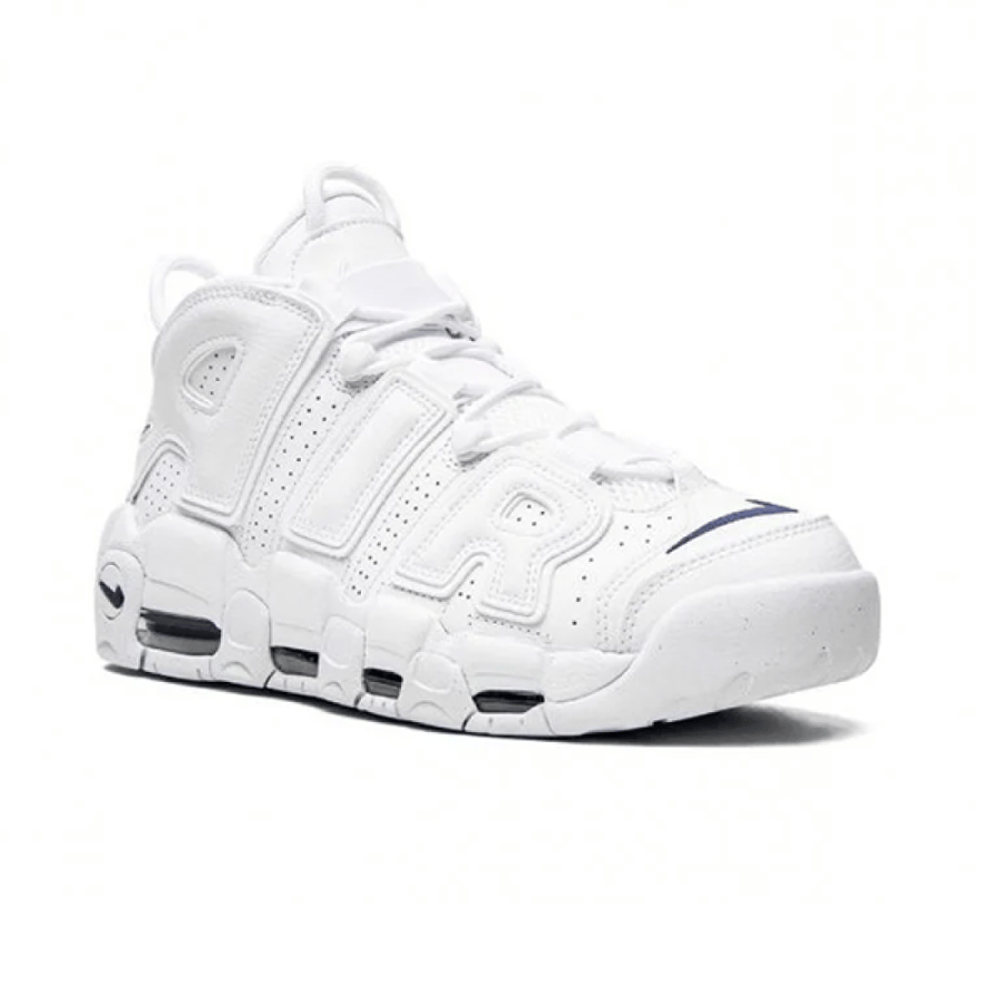 Nike Air More Uptempo White Blue Basketball Shoes