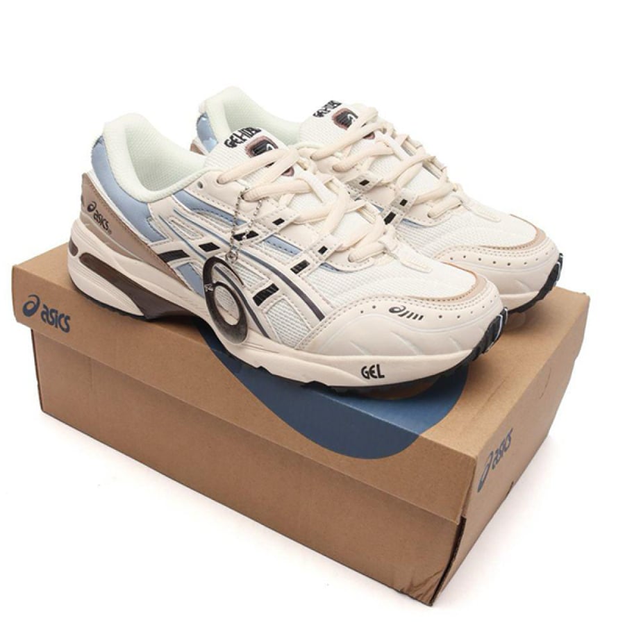 شوز جري Asics جل 1090 v2 بيج وأزرق للجنسين