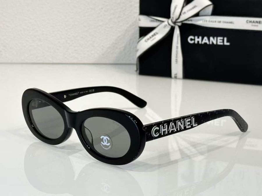 Chanel Round Sunglasses in Modern Black