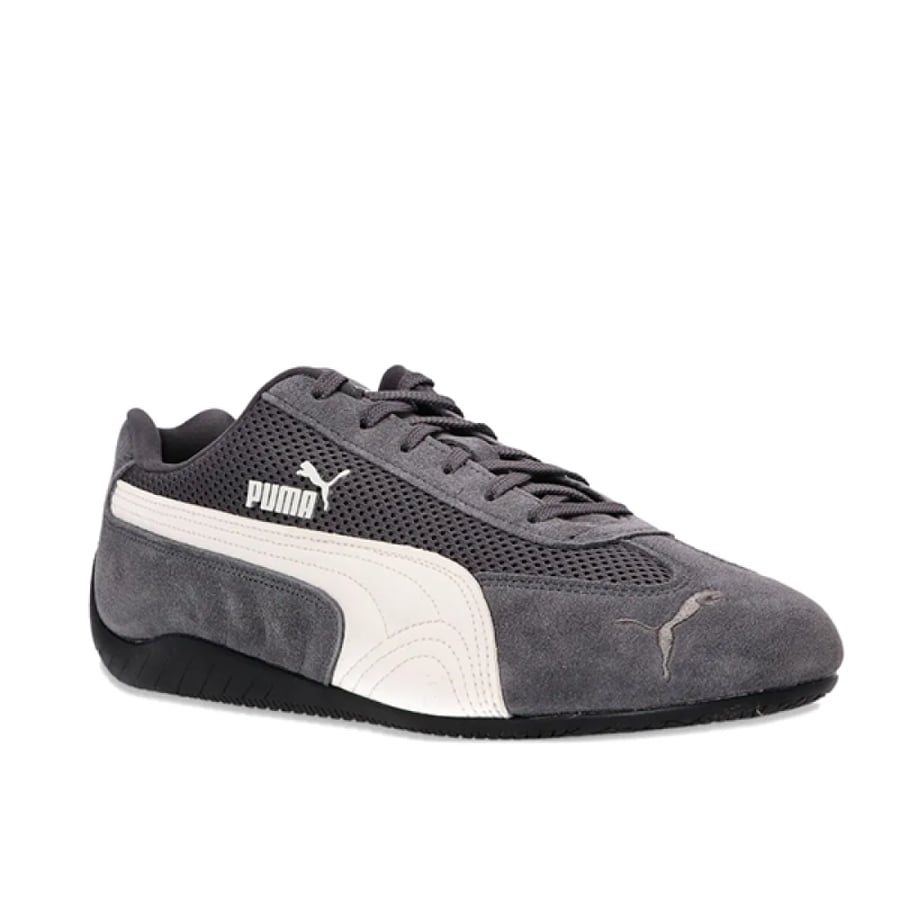 Puma Speed Cat OG Mesh Sneakers in Grey and White