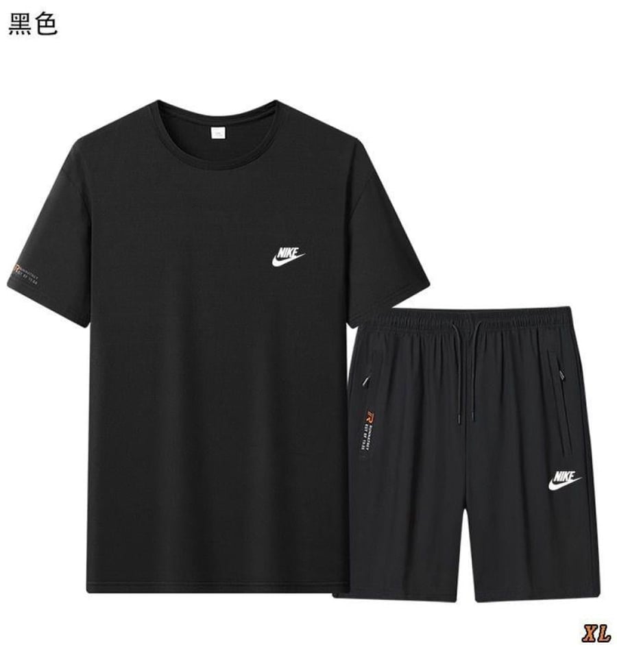 Nike sports set, black shirt and shorts