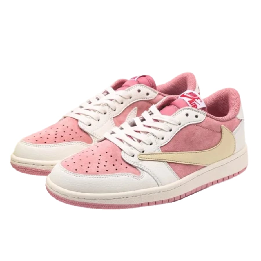 Nike Air Jordan 1 Low x Travis Scott Pink White Shoes