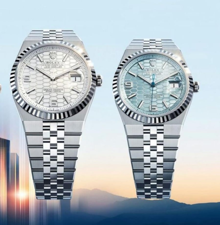ساعة يد رجالي Rolex watch   وايت سيلفر