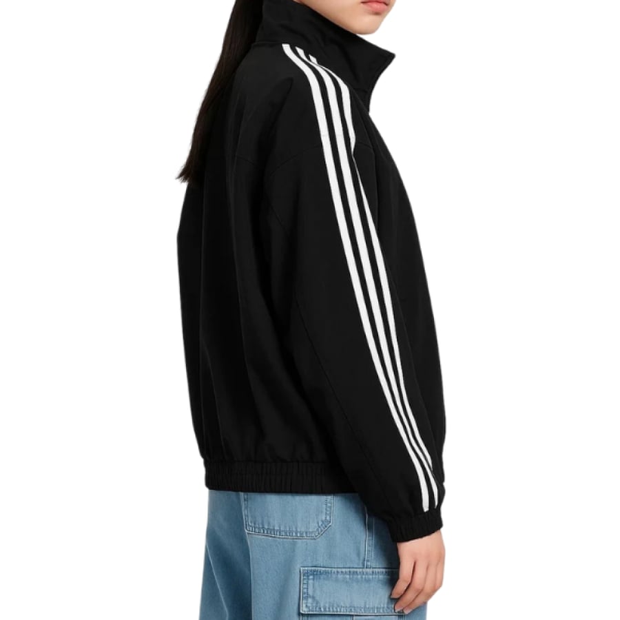 Adidas Tang Men's Sport Jacket in Black with White Accents
