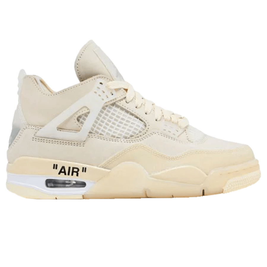 Air Jordan 4 Sneakers Basketball Shoes, White Ivory