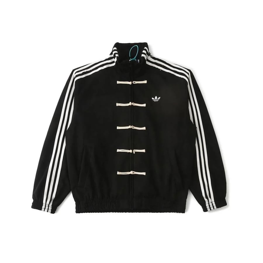 Adidas Tang Men's Sport Jacket in Black with White Accents