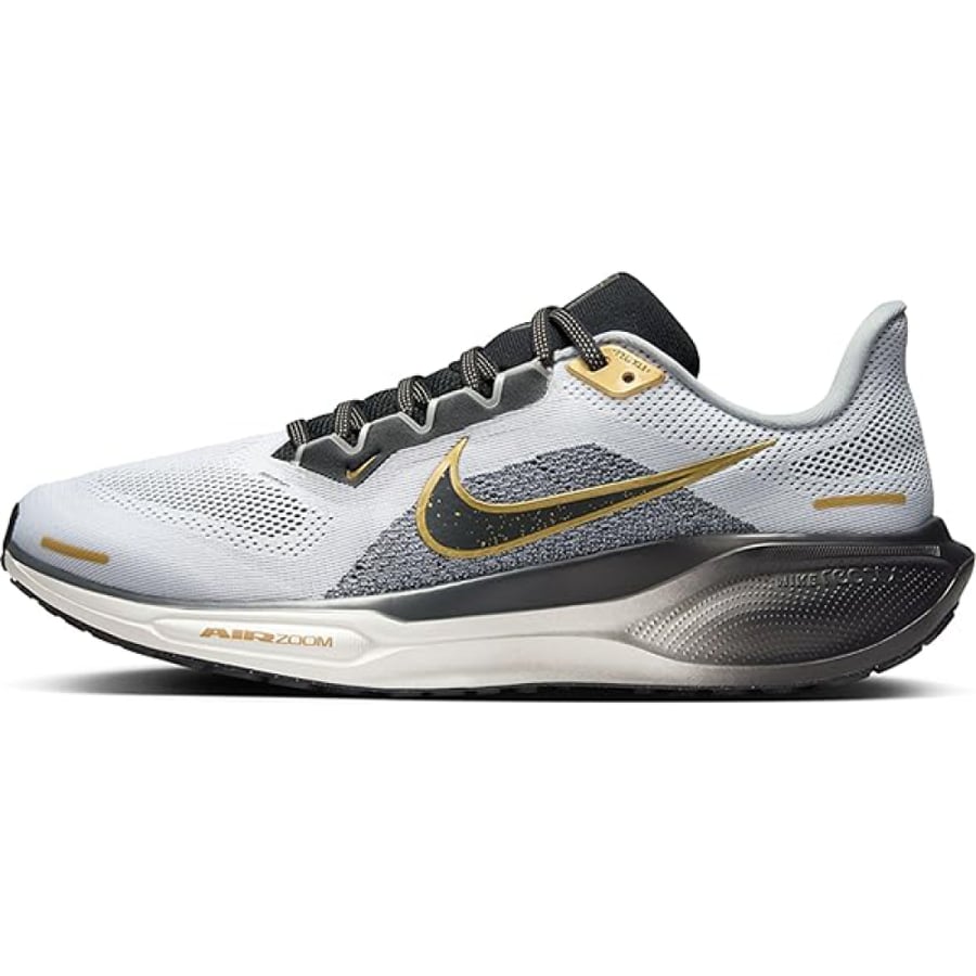 Nike Airzum Pegasus 41 Unisex Grey Black with Gold Accents