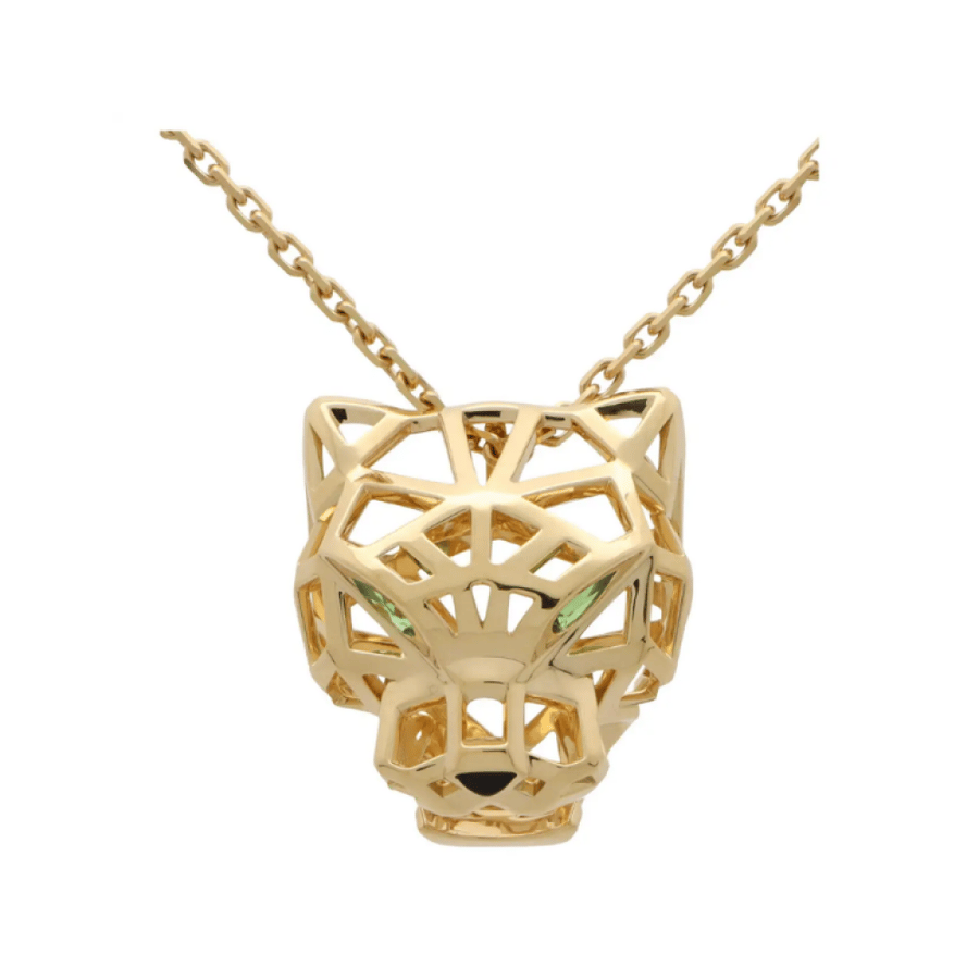 Cartier Gold Skeleton Panthere necklace