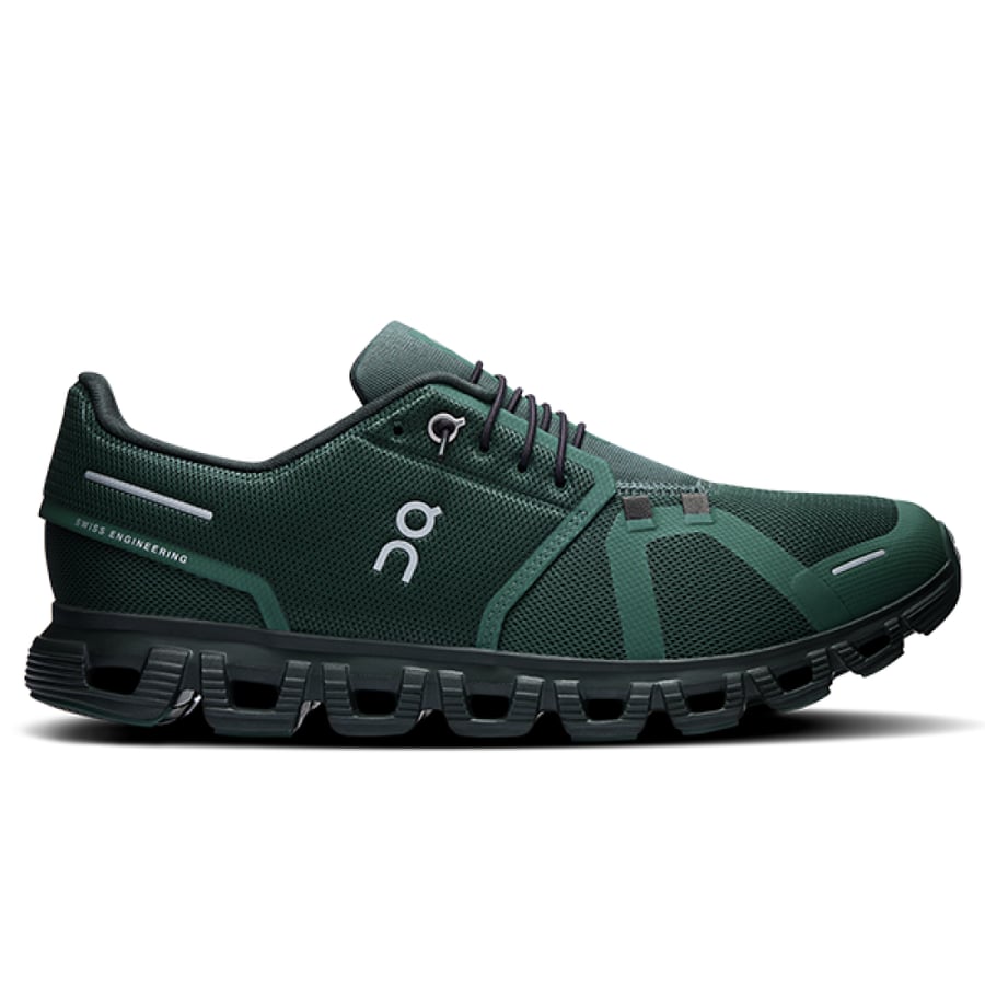 حذاء Cloud 6 للجنسين بلون الأخضر المسود Evergreen Black