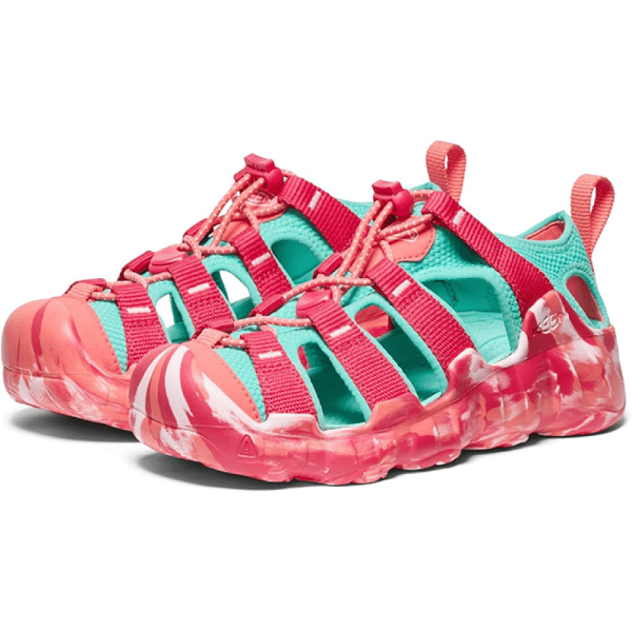 Girls' Keen Hyperport Sandal in Fuchsia and Aqua