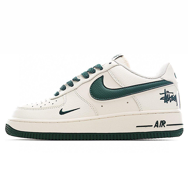 سنيكرز باسكت بول رياضي نايكي اير فورس1 ابيض مع اخضر