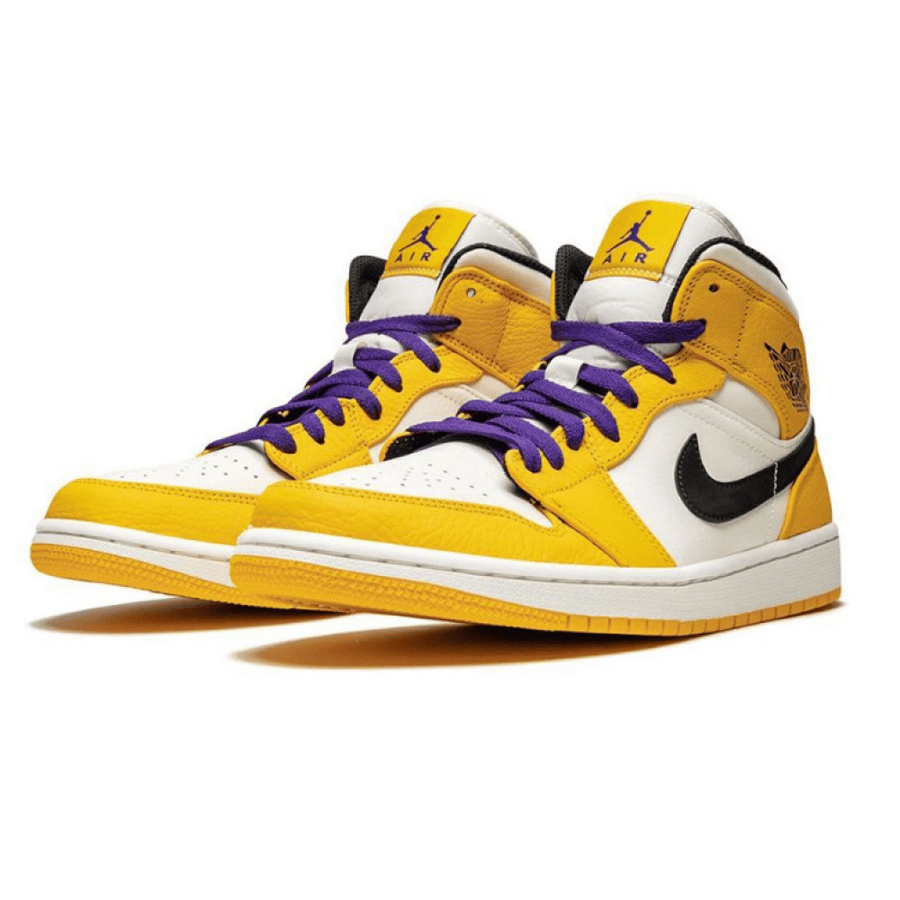 Air Jordan 1 Mid Lakers Colorway Release