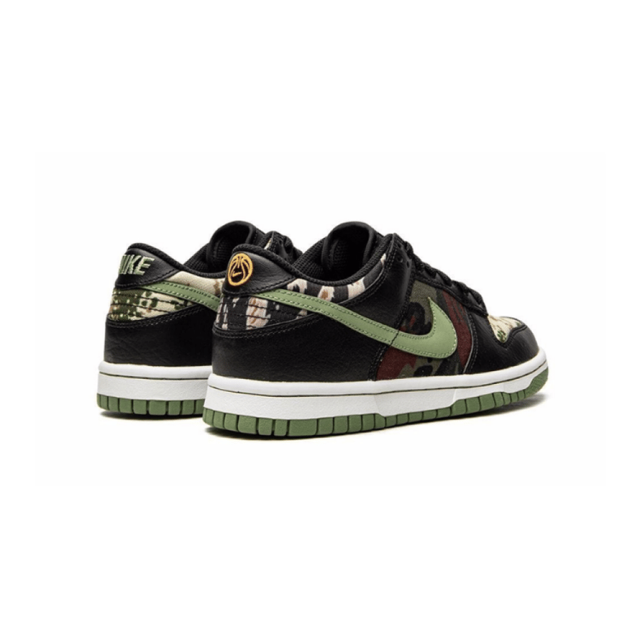 nike dunk low 'black multi camo'