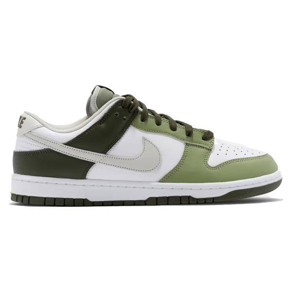 Nike Dunk Low Unisex Shoe Olive Green with White