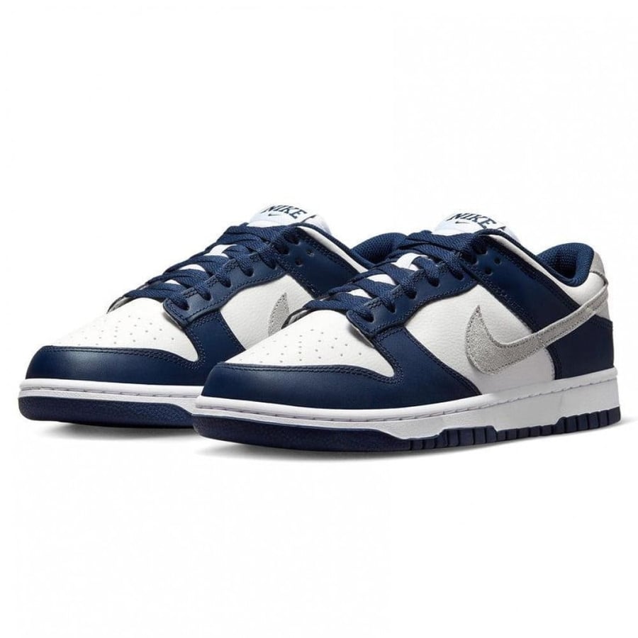 حذاء رياضي ريترو نايك Dunk Low كحلي رمادي