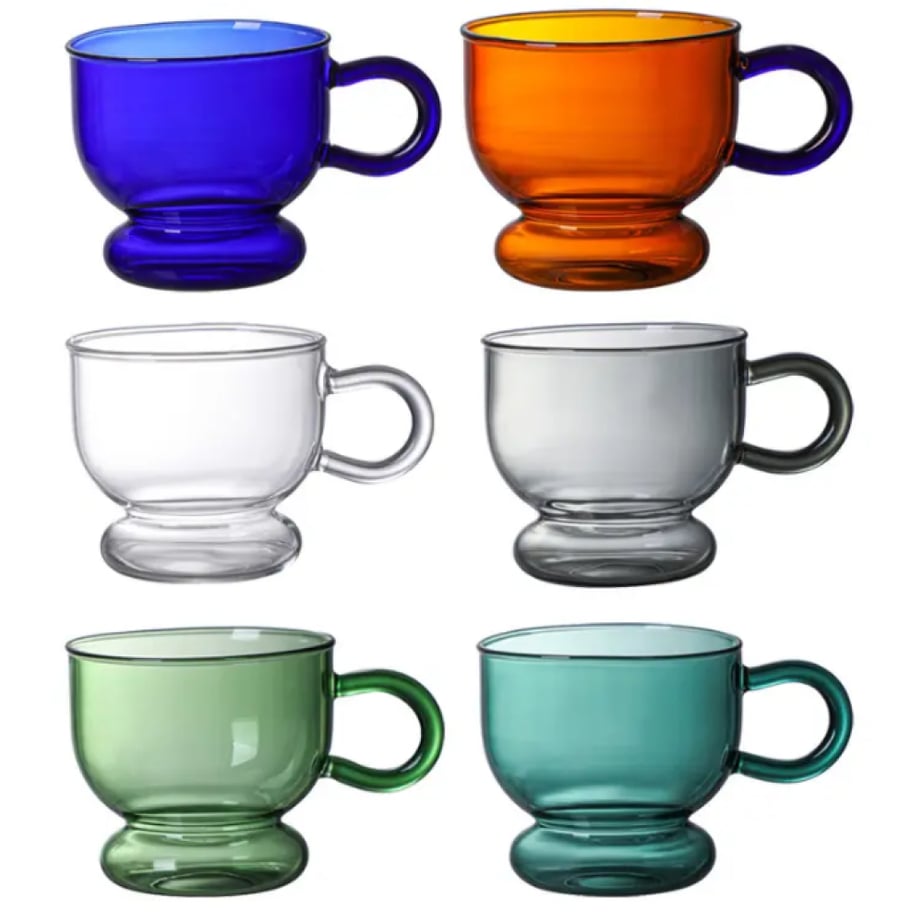 اكواب زجاجية بقاعدة مستديرة - 300 مل | Glass Cup with Round Base