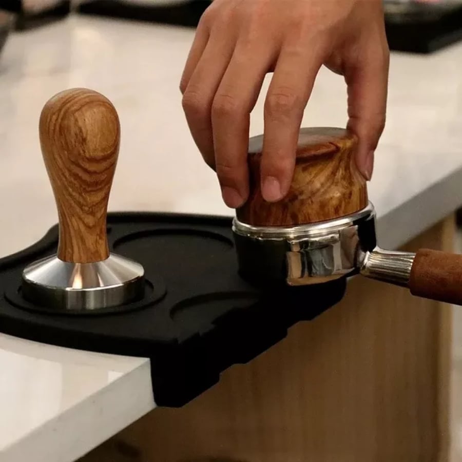 موزع قهوة جميع المقاسات - خشبي بني | Distributor Tamper