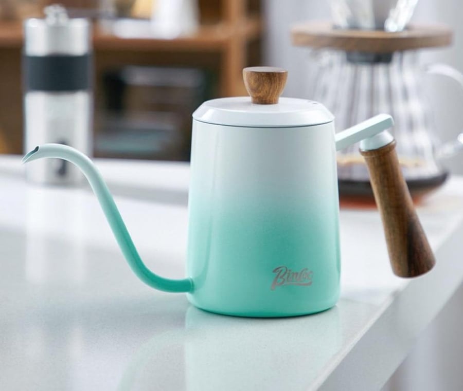 ابريق تقطير ترشيح بمقبض خشبي - الوان واحجام متعددة | 600ml - 350ml