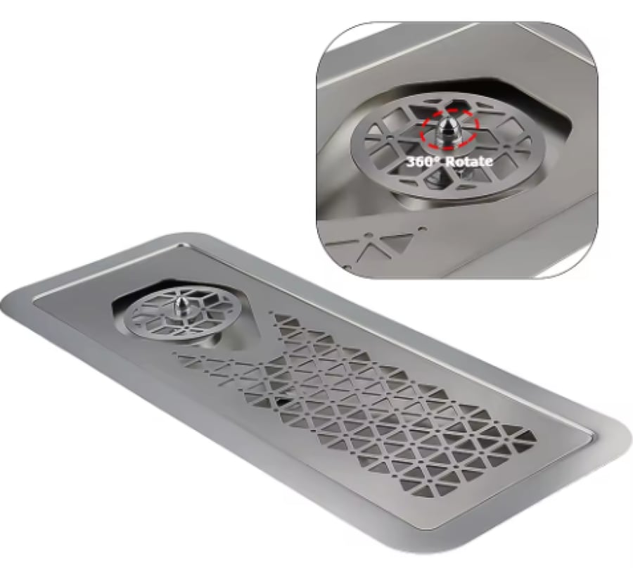 رينزر فضي 60*24 سم | Silver Rainser