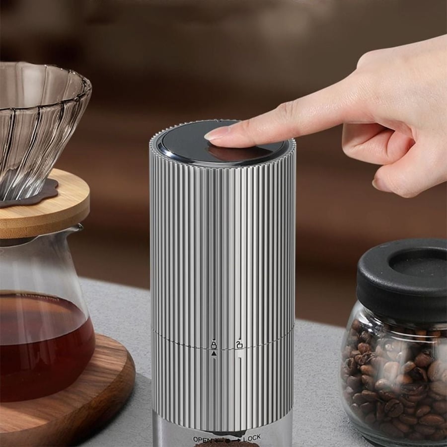 طاحونة كهربائية ستيل مخطط V60 - قابلة للشحن | Grinder Electronic