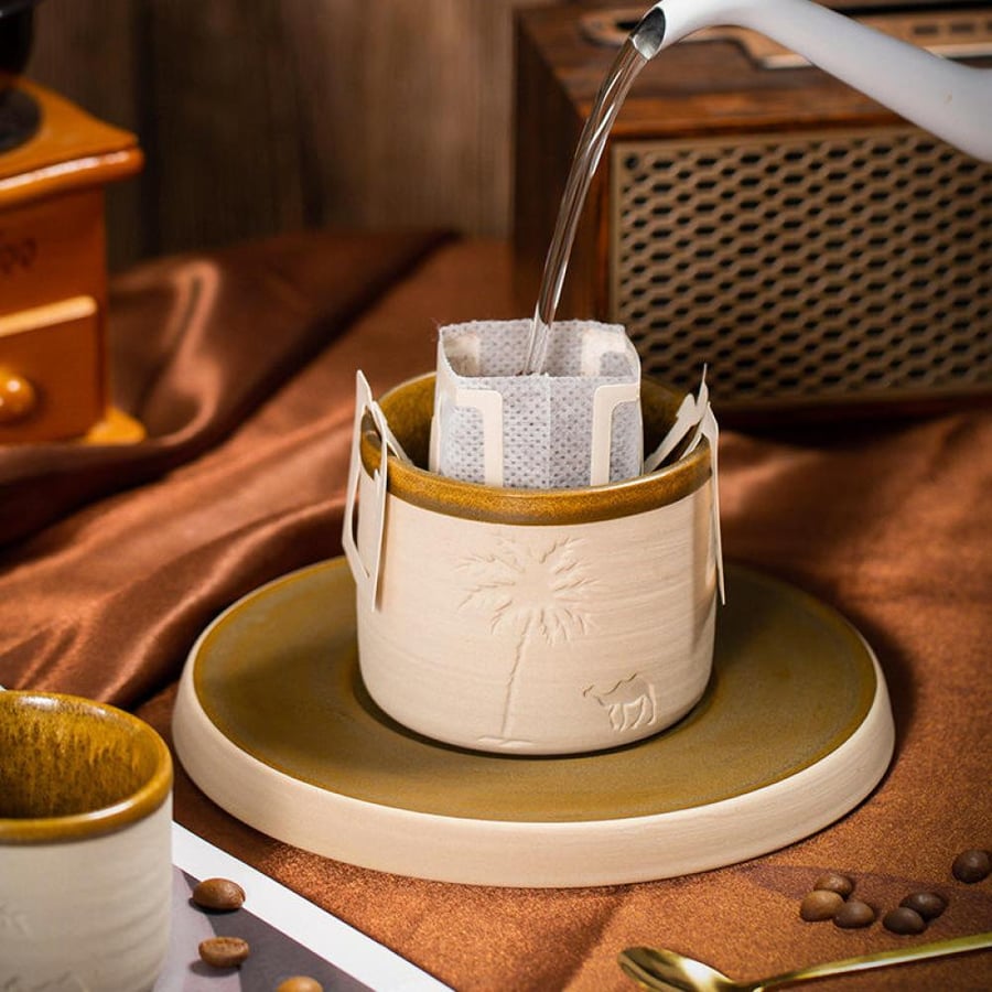 كوب قهوة صحراء سيراميكي | Desert Palm Ceramic Coffee Cup